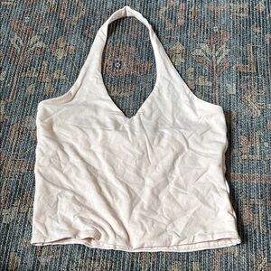 light pink halter top